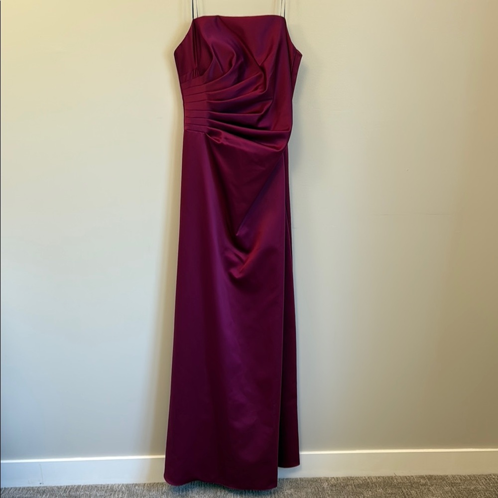 Elegant Plum Evening Gown